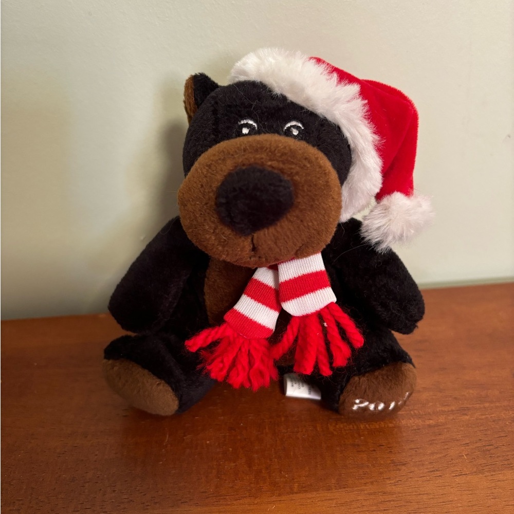 *HOST PICK* SEARS Christmas Plush Stuffed Beanbag Toy 2010 Crispin The Bear
